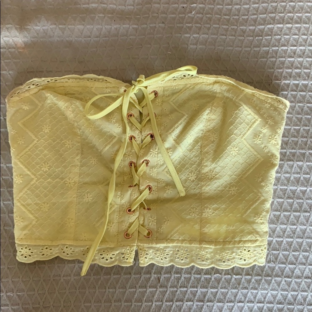 Yellow tube top size medium